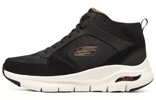 Skechers Arch Fit Lifestyle Shoes Men High-top Black
