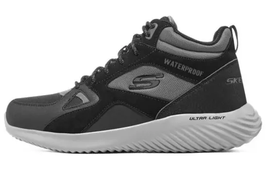 Skechers Bounder Lifestyle Shoes Men Mid-top Dark Gray