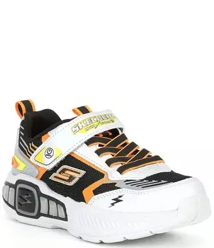 Skechers Boys' SLights: Кроссовки с подсветкой Light Storm 3.0 (Молодежь), серебро