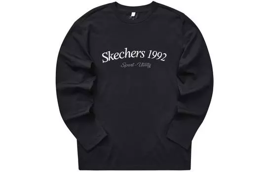Skechers Цветная футболка унисекс, карбон-черная