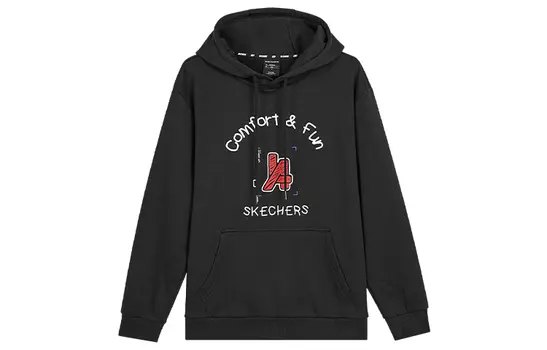 Skechers Цветная толстовка унисекс, черная