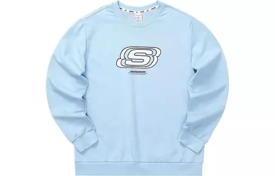 Skechers Цветная толстовка унисекс, цвет «воздушно-голубой»