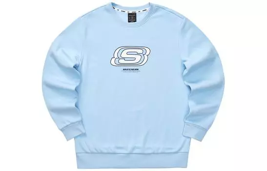 Skechers Цветной свитшот унисекс, цвет «воздушно-голубой»