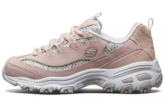 Skechers D"Lites 1.0 Lifestyle Shoes Women's Low-top Light Pink White