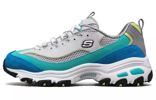 Skechers D"Lites 1.0 Lifestyle Shoes Women's Low-top Grey/turquoise