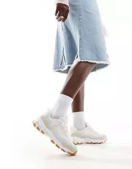 Skechers – D'Lites Bold Views – Бежевая замшевая спортивная обувь