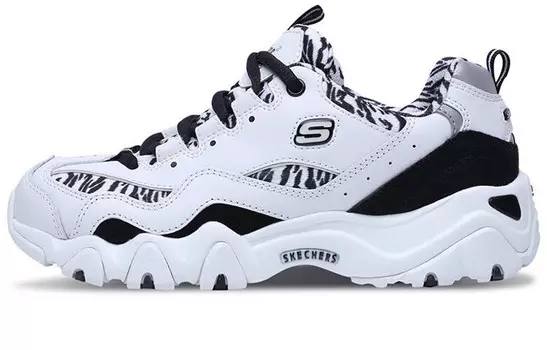 Skechers D"LITES Series Lifestyle Shoes Women's Mid-top White/Black