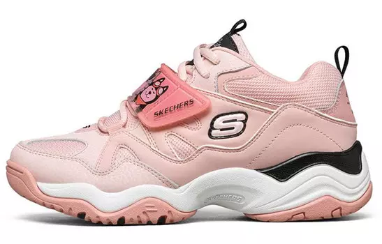 Skechers D"LITES Series Lifestyle Shoes Women's Low-top Pink