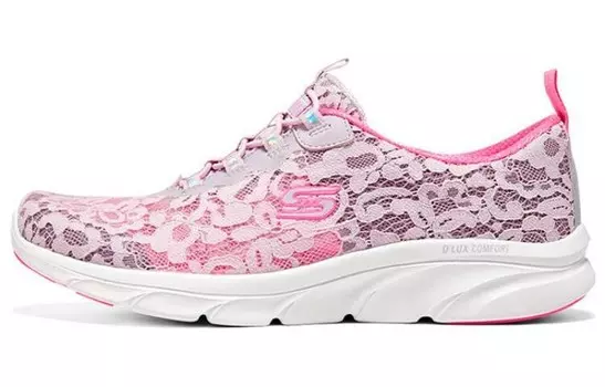 Skechers D"lux Comfort Lifestyle Shoes Women's Low-top Pulse Magenta/Pulse Mint/Purple Rush