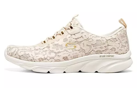 Skechers D"lux Comfort Lifestyle Shoes Women's Low-top Milky White