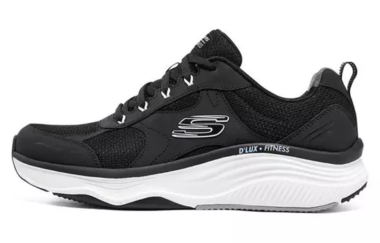 Skechers D"lux Fitness Lifestyle Shoes Men Low-top Black/white