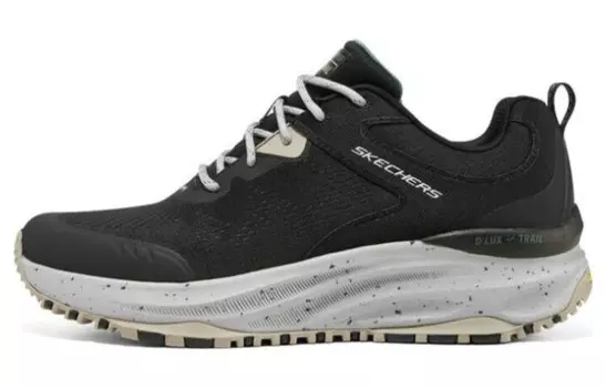 Skechers D"lux Trail Lifestyle Shoes Men Low-top Black/Gray