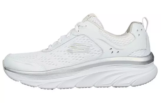 Skechers D"lux Walker Lifestyle Shoes Women's Low-top Gray/White