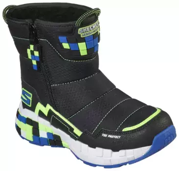 Skechers Детские зимние ботинки "MEGA-CRAFT FLASH BREEZE", на молнии Skechers Kids, синий