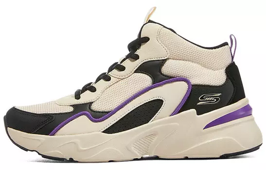 Skechers DLITES Lifestyle Shoes Women's High-top Meter/black/purple
