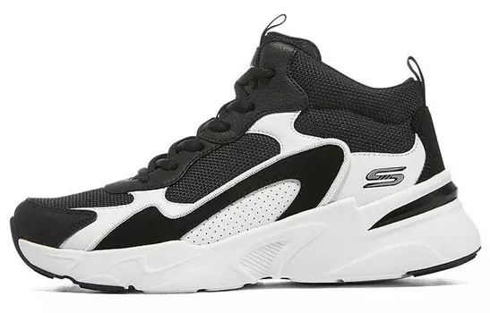 Skechers DLITES Lifestyle Shoes Women's High-top Black/white