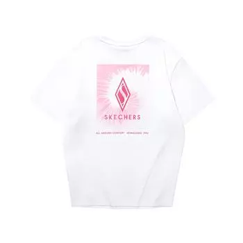 Skechers Футболка Diamond Series женская, ярко-белые
