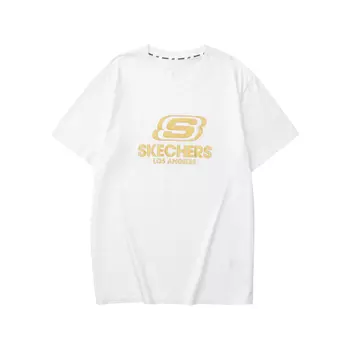 Skechers Футболка из коллекции Sports Life, унисекс, ярко-белая