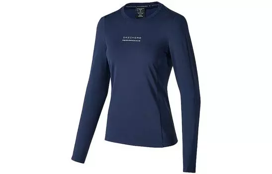 Skechers Футболка из спортивной коллекции, женская, цвет морской пехоты, синяя