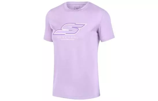 Skechers Футболка серии Basic Sports женская, светло-голубые