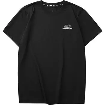 Skechers Футболка Sportlife унисекс, карбон-черная