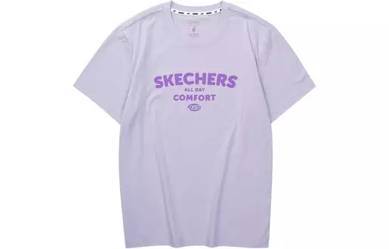 Skechers Футболка SS24 унисекс, фиолетовая орхидея