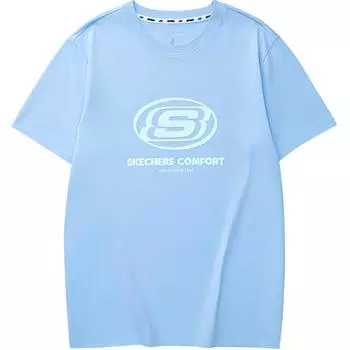 Skechers Футболка унисекс небесно-голубая