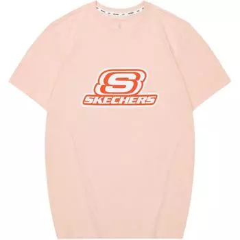 Skechers Футболка унисекс персиково-розовая