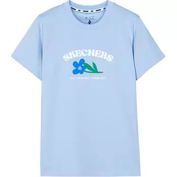 Skechers Футболка женская кашемировая синяя