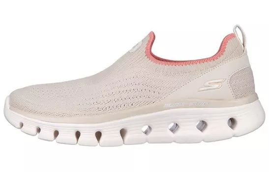 Skechers Glide Step Lifestyle Shoes Women's Low-top Taupe/pink