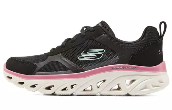 Skechers Glide-step Sport Lifestyle Shoes Women's Low-top Black/Multicolor