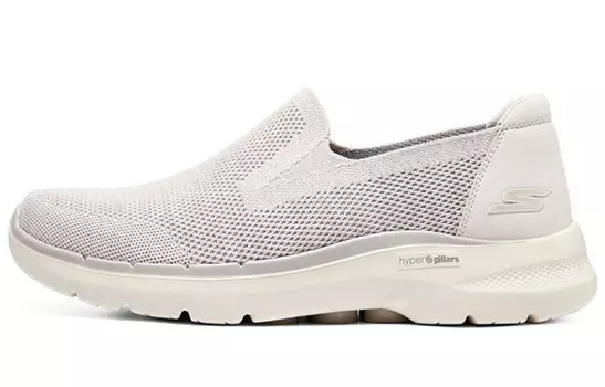 Skechers Go Walk 6 Lifestyle Shoes Men Low-top Milky White