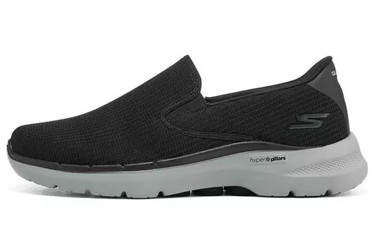 Skechers Go Walk 6 Lifestyle Shoes Men Low-top Black/Gray