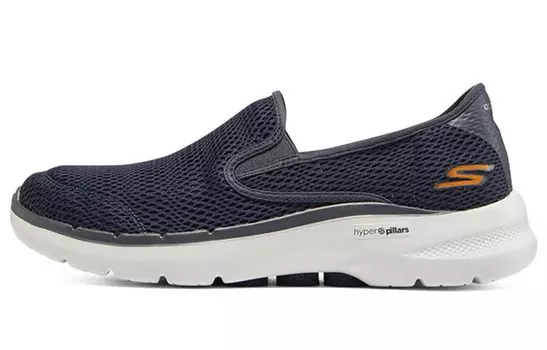Skechers Go Walk 6 Lifestyle Shoes Men Low-top Dark Gray