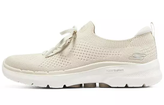 Skechers Go Walk 6 Lifestyle Shoes Women's Low-top Natural