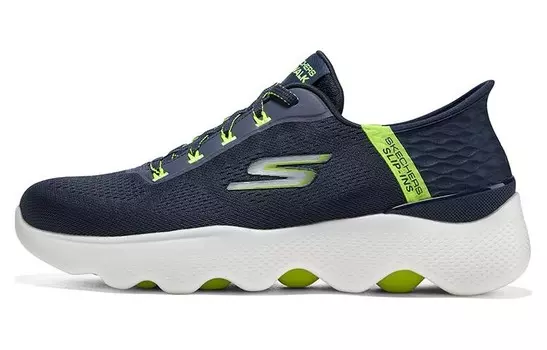 Skechers Go Walk Massage Fit Lifestyle Shoes Men Low-top Black/Green