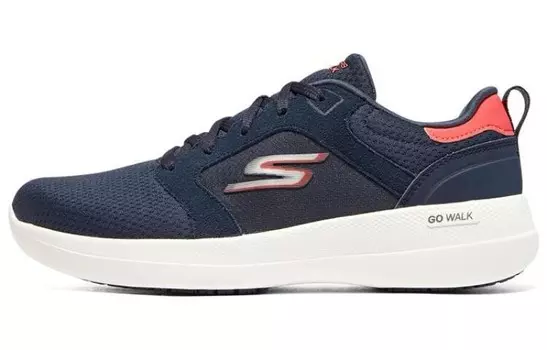 Skechers GO WALK Stability Lifestyle Shoes Women's Low-top Navy Blue/coral