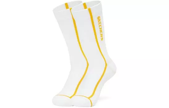 Skechers Гольфы унисекс, 1 упаковка, ярко-белые