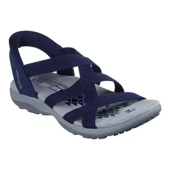 Skechers Hands Free Slip-ins Женские сандалии в стиле регги Slim Stretch Flex, темно-синий
