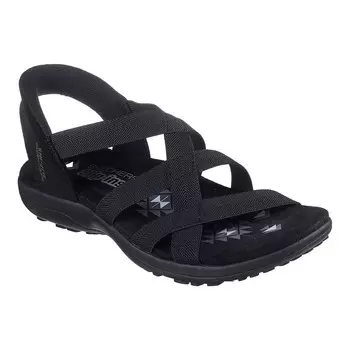 Skechers Hands Free Slip-ins Женские сандалии в стиле регги Slim Stretch Flex, черный