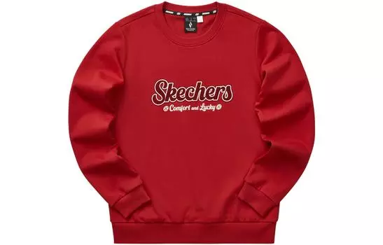 Skechers Новогодняя толстовка женская ягодно-красная