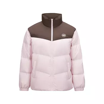 Skechers Пуховик унисекс из коллекции Sports Life, серый, розовый