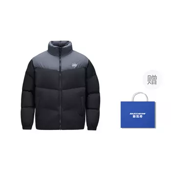 Skechers Пуховик унисекс из коллекции Sports Life, цвет карбон-черный