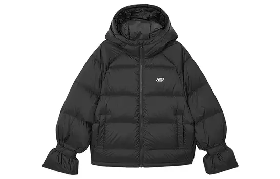 Skechers Пуховик женский карбоново-черный