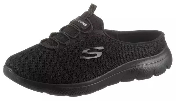 Skechers Sabot "SUMMITS SWIFT STEP", летняя обувь, слипоны, веганская обработка, черный