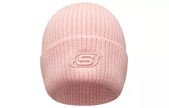 Skechers Шапка-бини унисекс розово-розовая