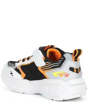 Skechers SLights для мальчиков: кроссовки с подсветкой Light Storm 3.0 (для малышей), серебро