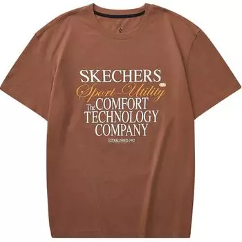Skechers Спортивная футболка унисекс Imperial Jade Brown