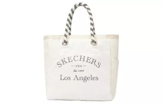 Skechers Сумка-шоппер LeSportsac Collaboration из ткани, сумка для покупок, сумка на плечо, большая сумка унисекс, бежевая