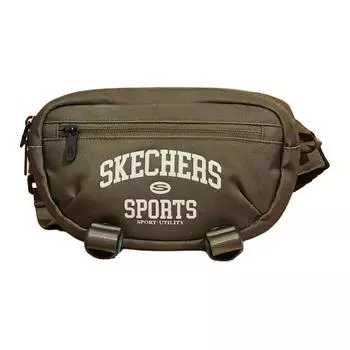 Skechers Сумка-трансформер через плечо из ткани, обычная, унисекс, зеленая